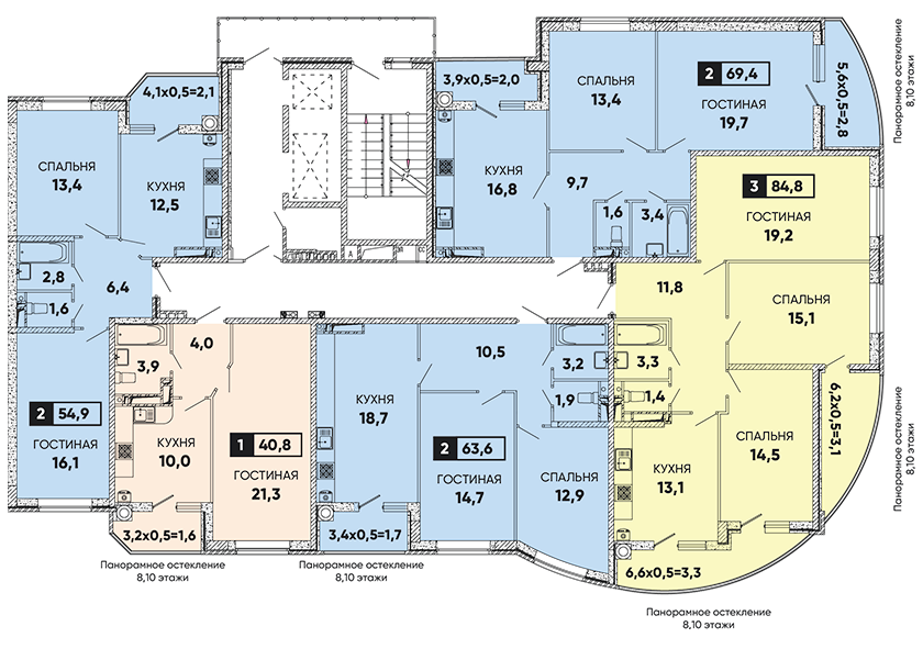 Сколько квартир в доме 20 этажей. Расположение квартир на этаже. План расположения квартиры на этаже. План номеров квартир на этаже. Вересаево свечка планировки.